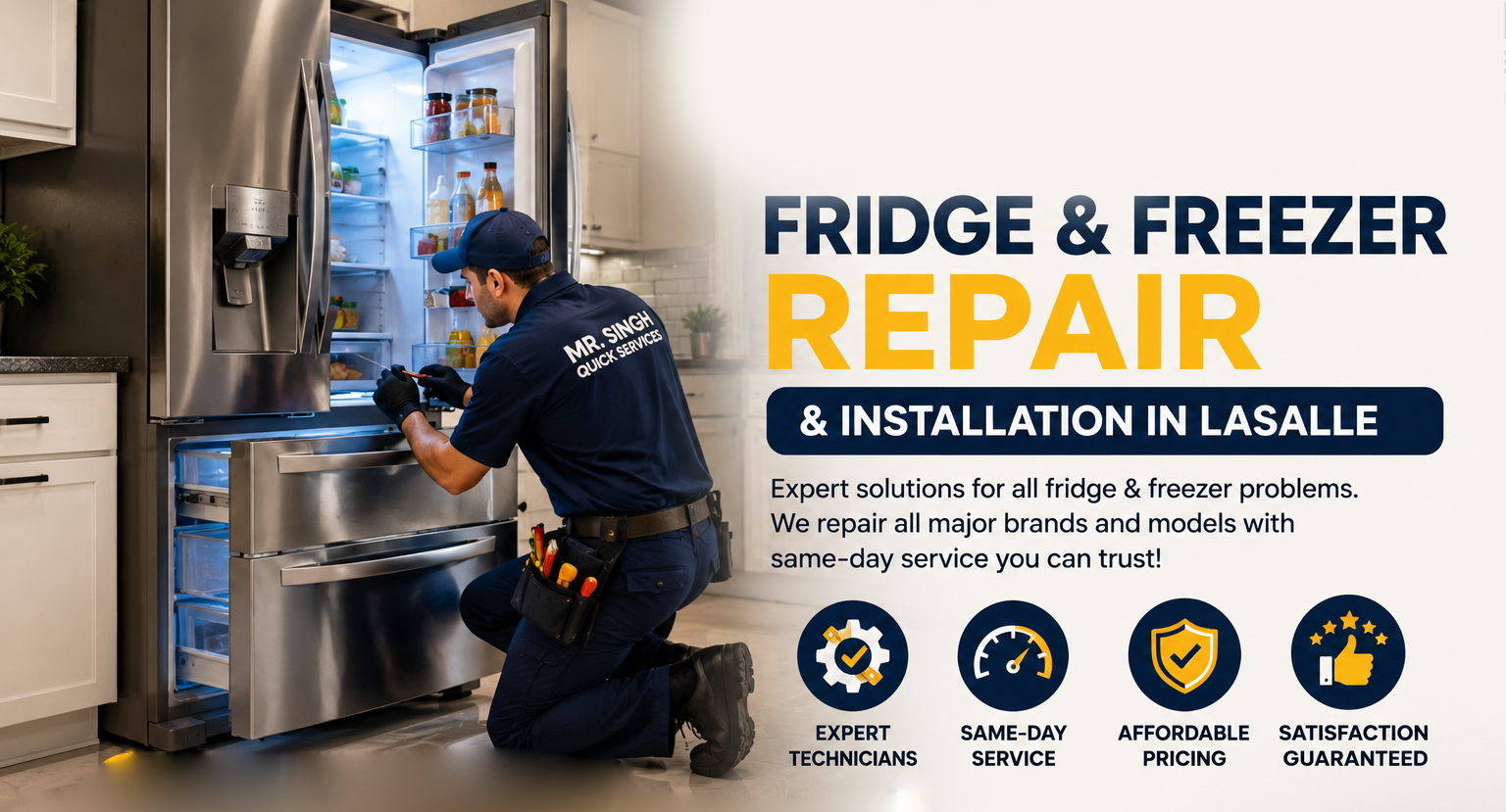 Fridge & Freezer Repair & Installation in LaSalle | Mr. Singh Quick Services