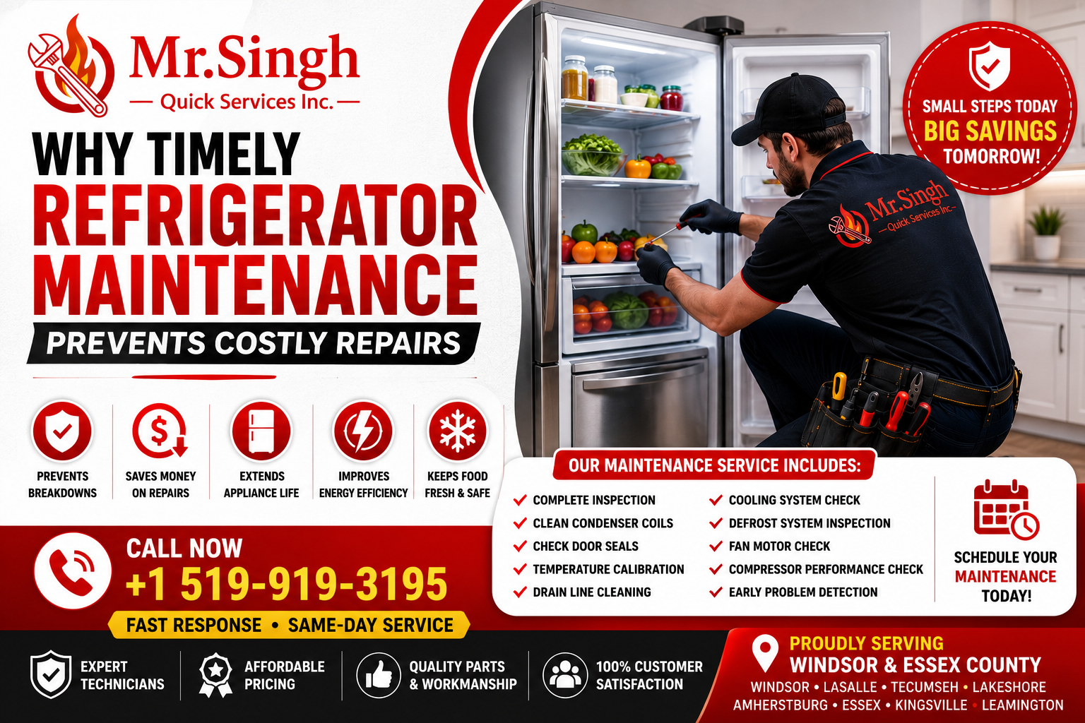 Why Timely Refrigerator Maintenance Prevents Costly Repairs | Mr. Singh Quick Services