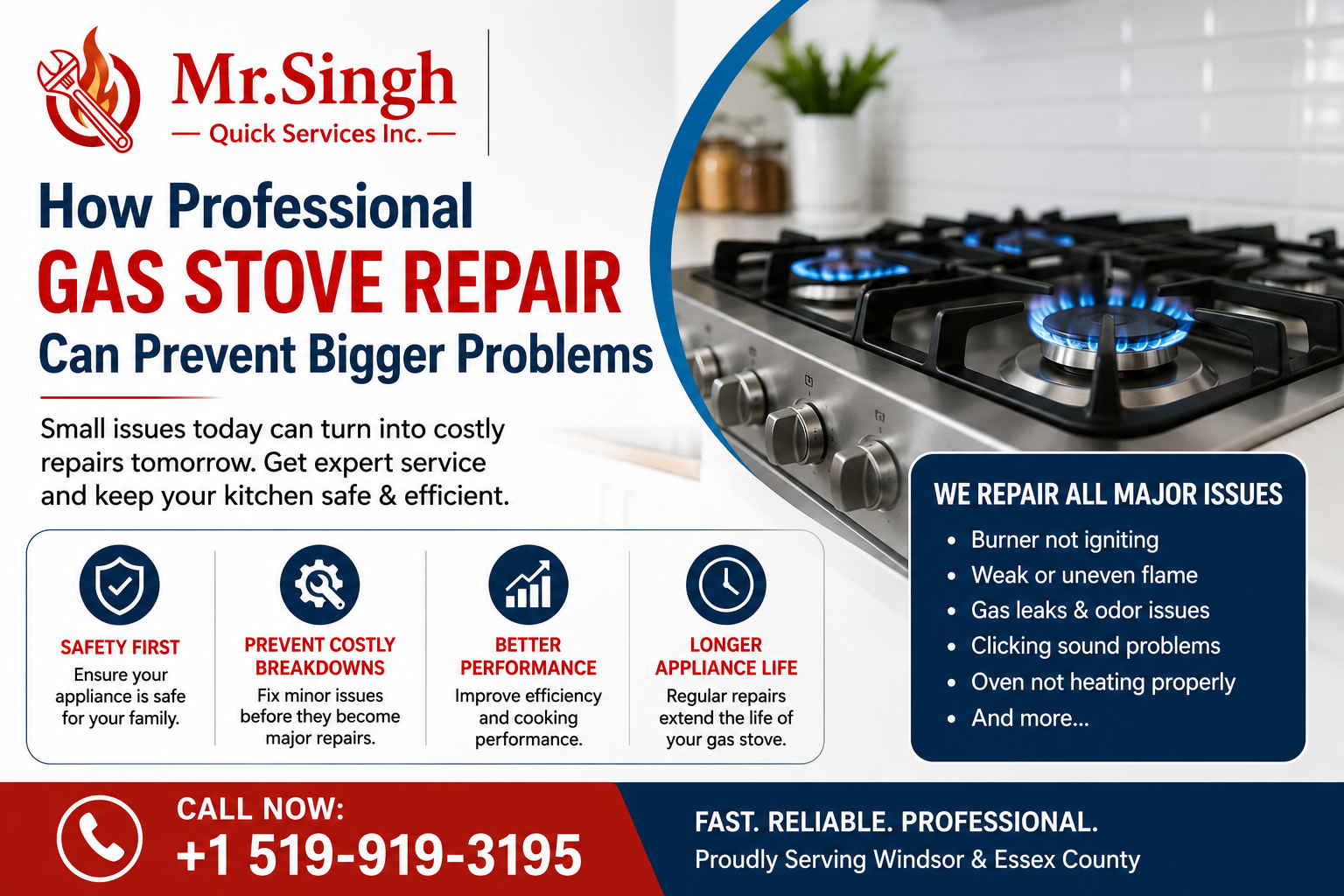 How Professional Gas Stove Repair Can Prevent Bigger Problems | Mr. Singh Quick Services